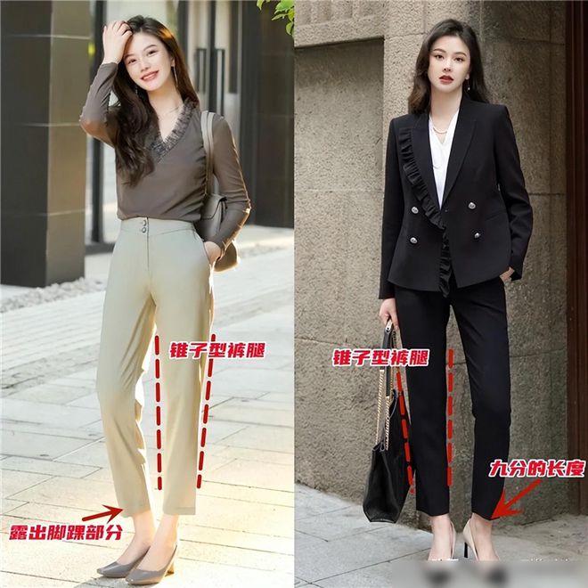 是“宽腿裤+平底鞋”却个个洋气好看OG真人被深圳街拍惊艳了！满街都(图5)